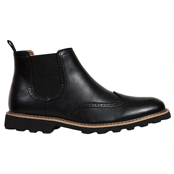 Thomas & Vine Men\'s Brayden Wingtip Chelsea Boot. Sz: 13